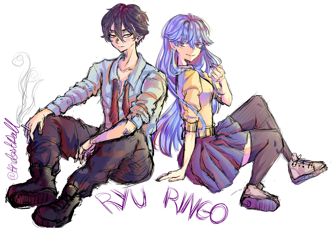 Ryu + ringo by MyKawaiiMomo-chan on DeviantArt
