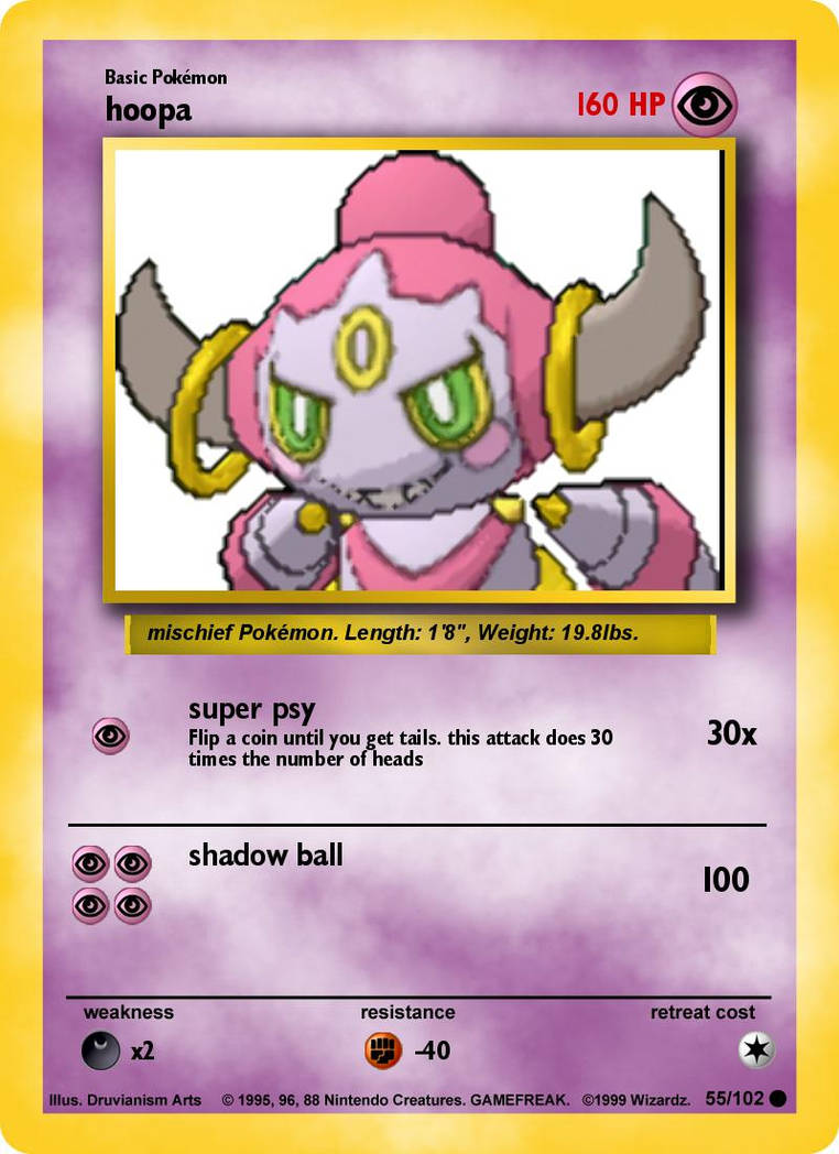 Custom Hoopa Card Hoopa pokemon card by jungle-king on DeviantArt