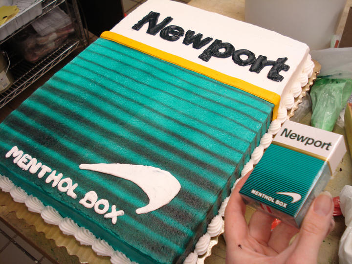 newport cigarette cake Cigarettes Newport Cigarette Box Cake.