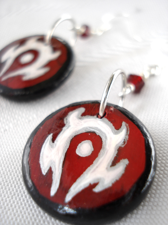 WoW Horde Earrings design 2