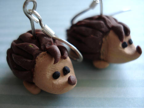 Hedgehog Earrings by Erisana