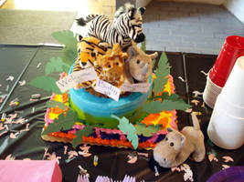 Safari Cake on Display