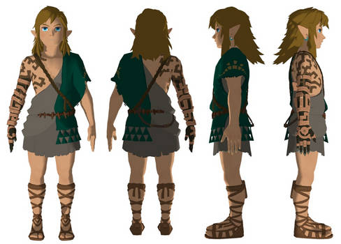 TotK Link (Archaic tunic) reference