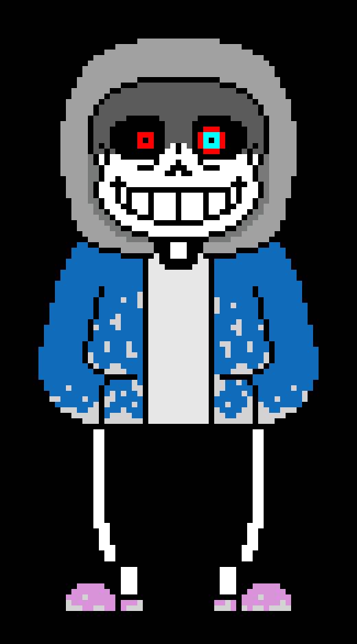 Dust Sans and Dustdust Sans Battle Sprites Revamp by