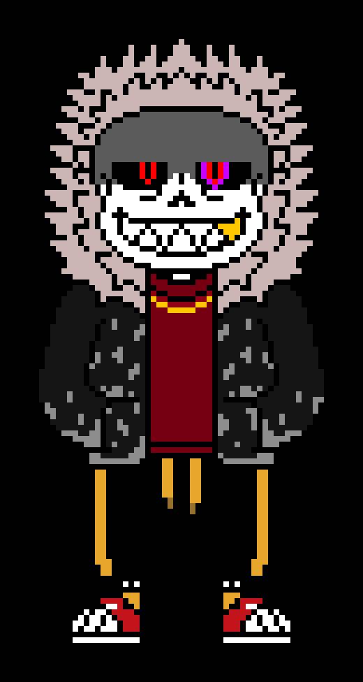 Dust Sans Battle Sprite by JesterBones4150 on DeviantArt