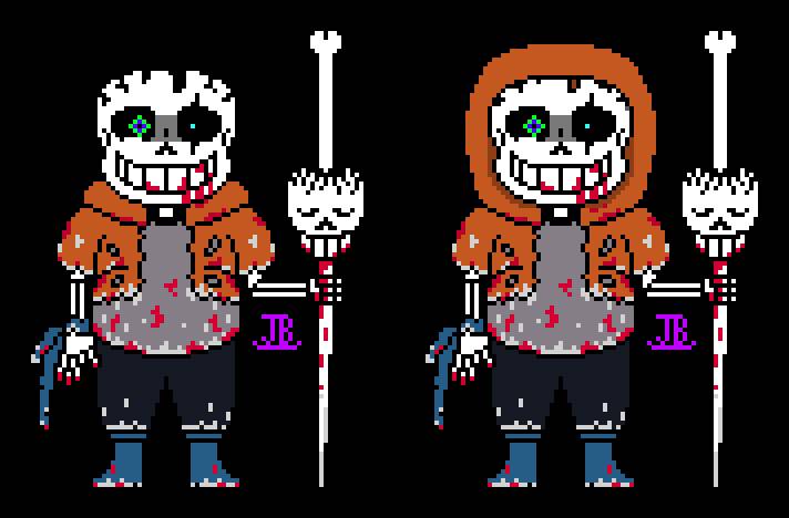 Happy Halloween! Here's a battle sprite of Underswap Sans! : r/Undertale