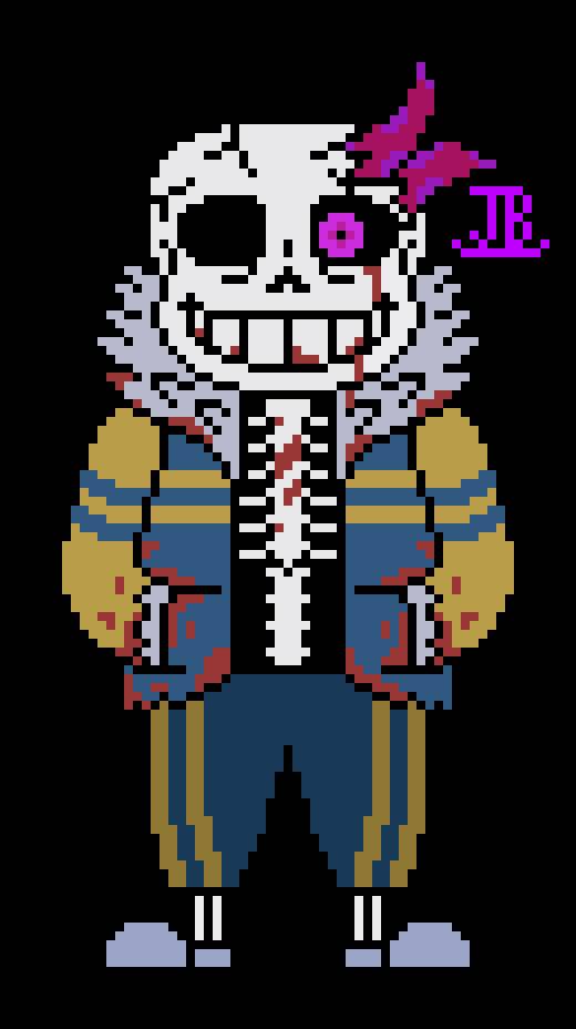 Dust Sans and Dustdust Sans Battle Sprites Revamp by JesterBones4150 on  DeviantArt