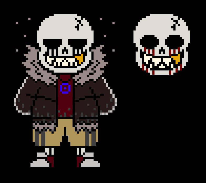 Giving In FellKiller!Sans Battle Sprite by JesterBones4150 on DeviantArt