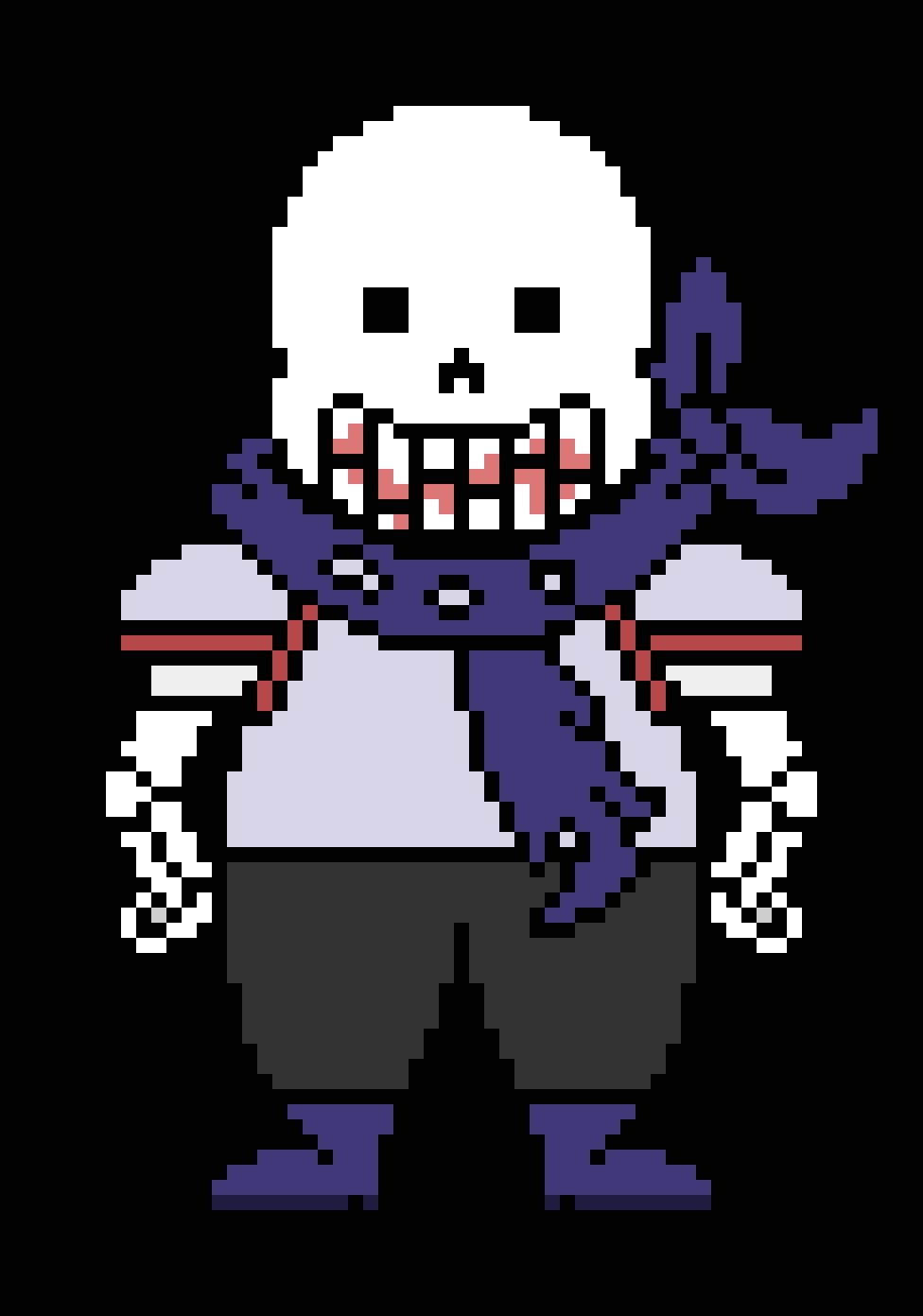 Horror! Sans - Battle Sprite - v2 by daunderspriter on DeviantArt