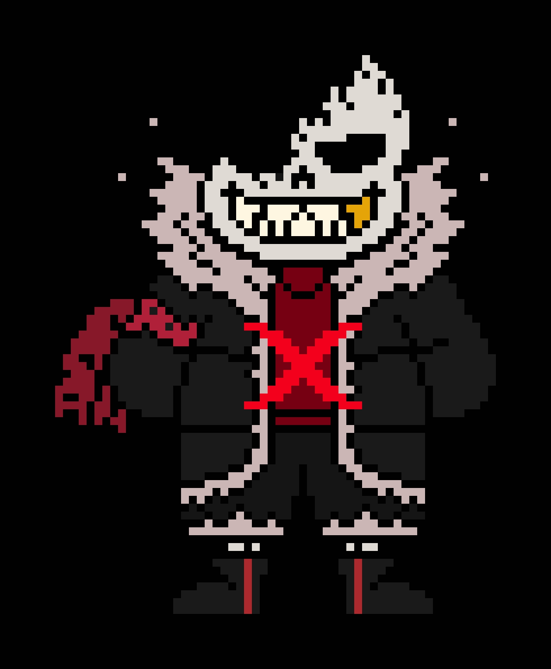 Sans and Underfell Sans Battle Sprites Revamp by JesterBones4150