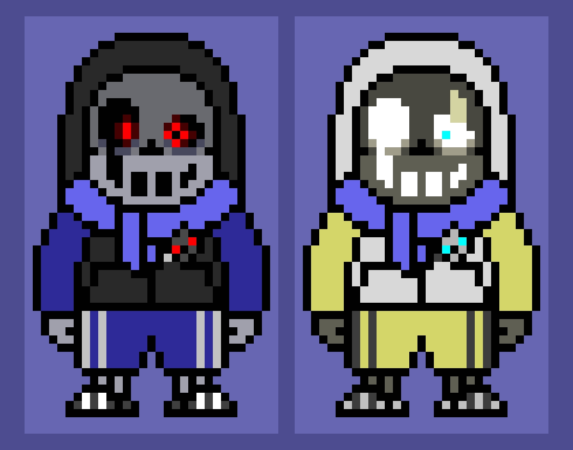 Dust Sans Battle Sprite by JesterBones4150 on DeviantArt