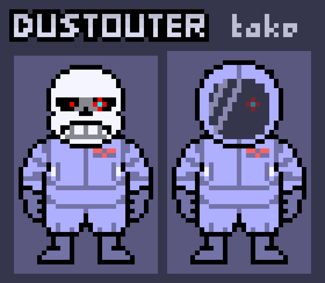 Dust Sans Battle Sprite by JesterBones4150 on DeviantArt