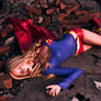 Supergirl in rubble 2