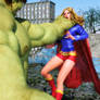 Supergirl - Grabbed by the Hulk