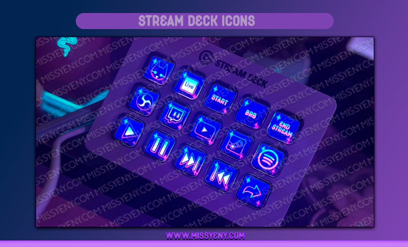 STREAM DECK ICONS | VERSION 1 by MissYeny on DeviantArt