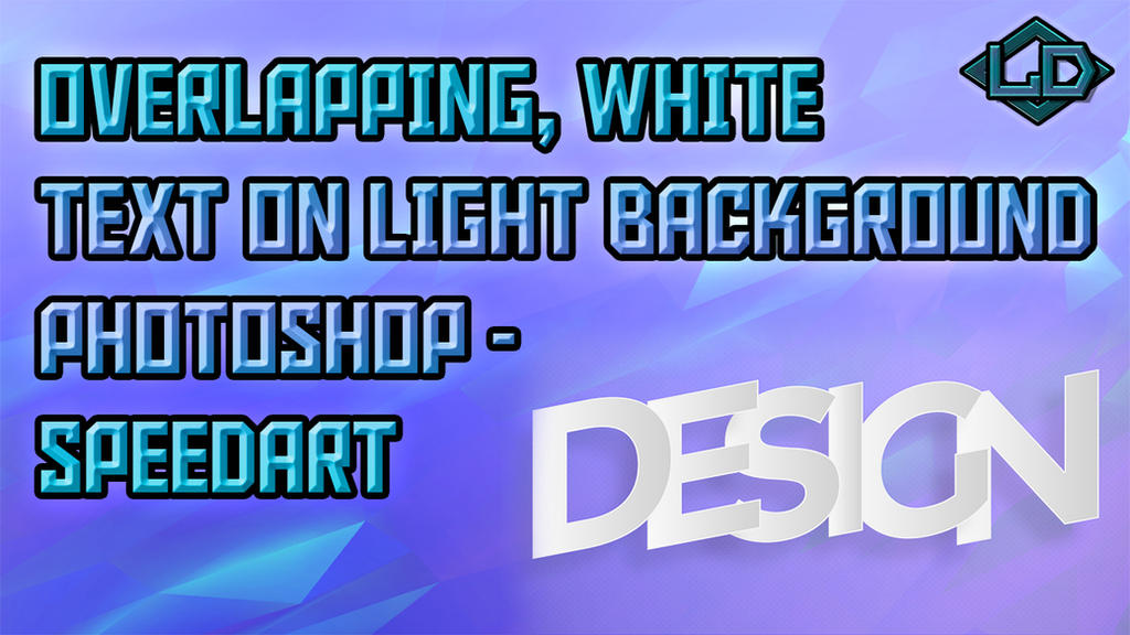 Overlapping, White Text on a Light Background by LeighsDesigns on ...