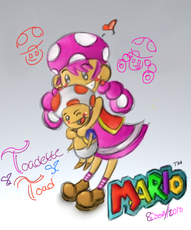 Mario- Toadette Luffs Toad