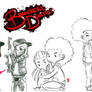 The Boondocks- 4 sketches