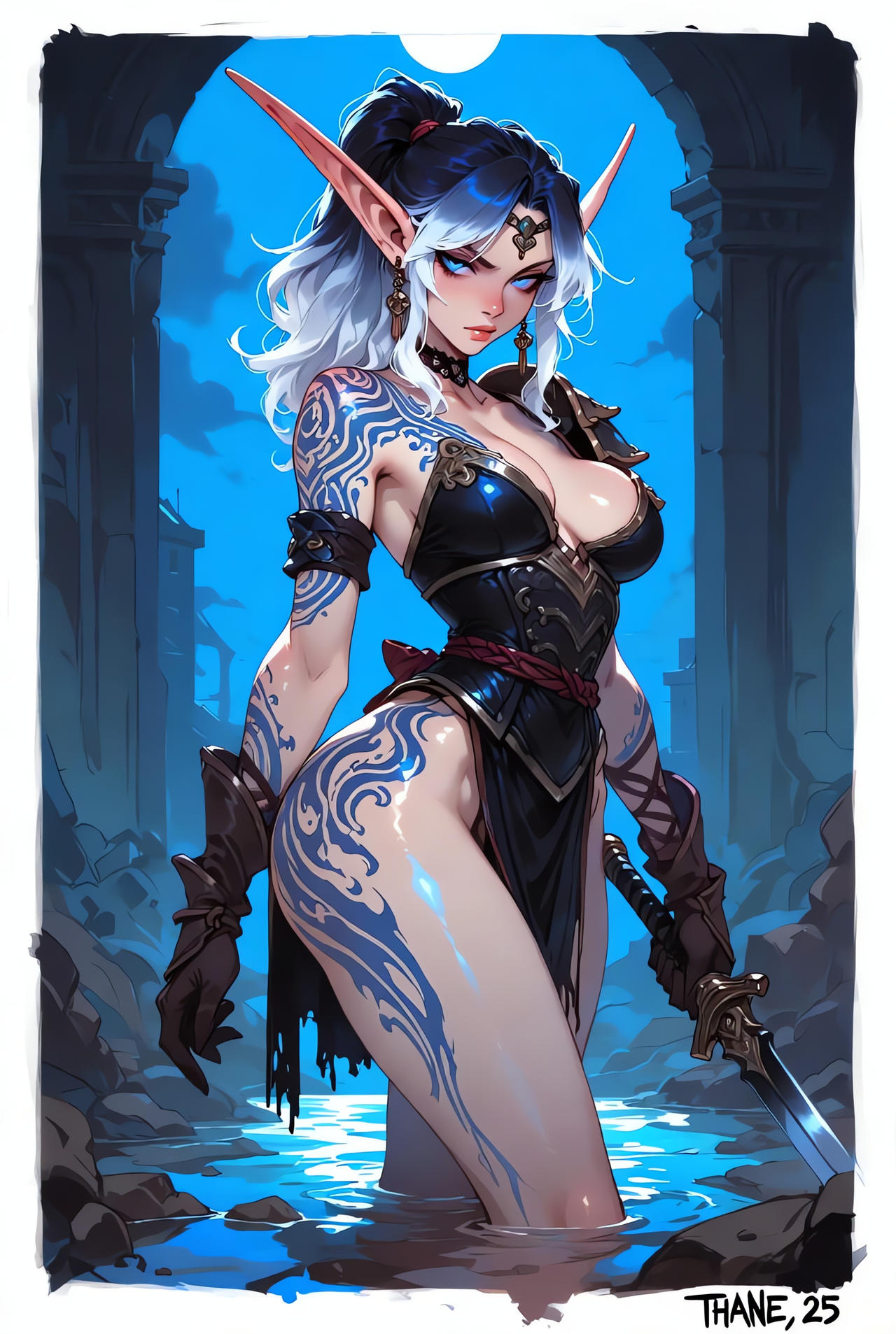Azael. Ash-haired warrior