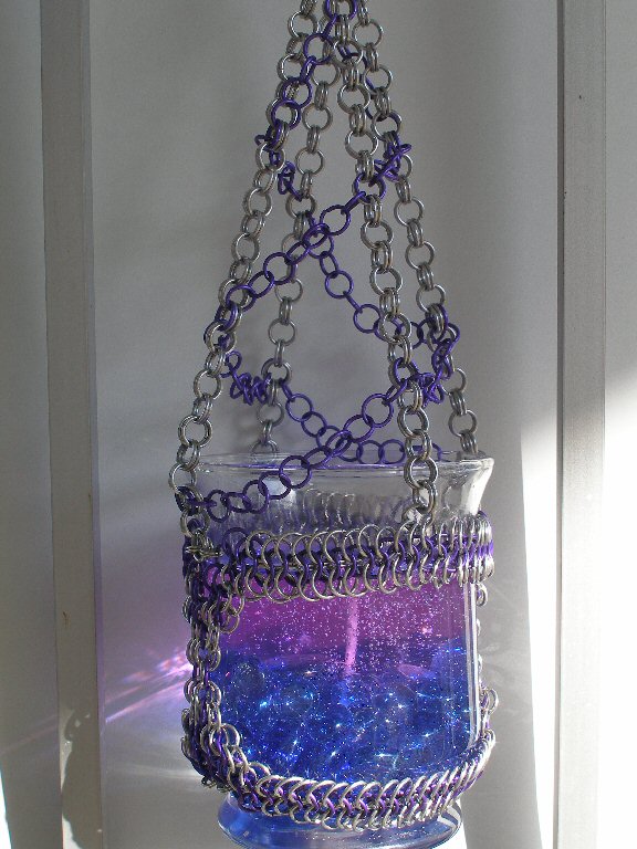 Purple Candle Holder