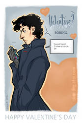 Valentine? Boring!  Sherlock VDAY Card
