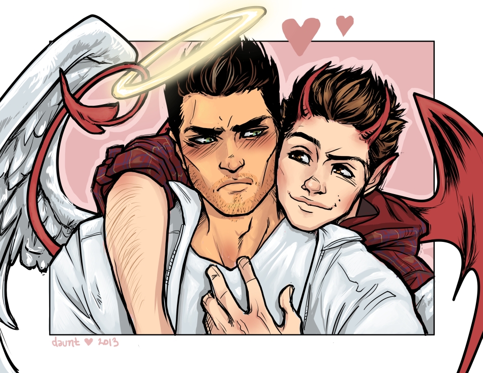 Sterek: Cheer up GrumpyFeathers!