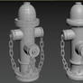 Fire hydrant with chains Model