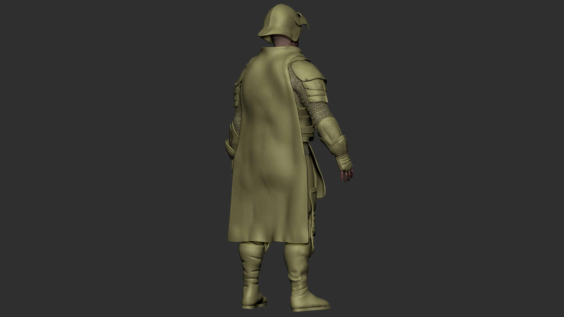 Knight 3Quarter RS back view by themultiplayer1 on DeviantArt