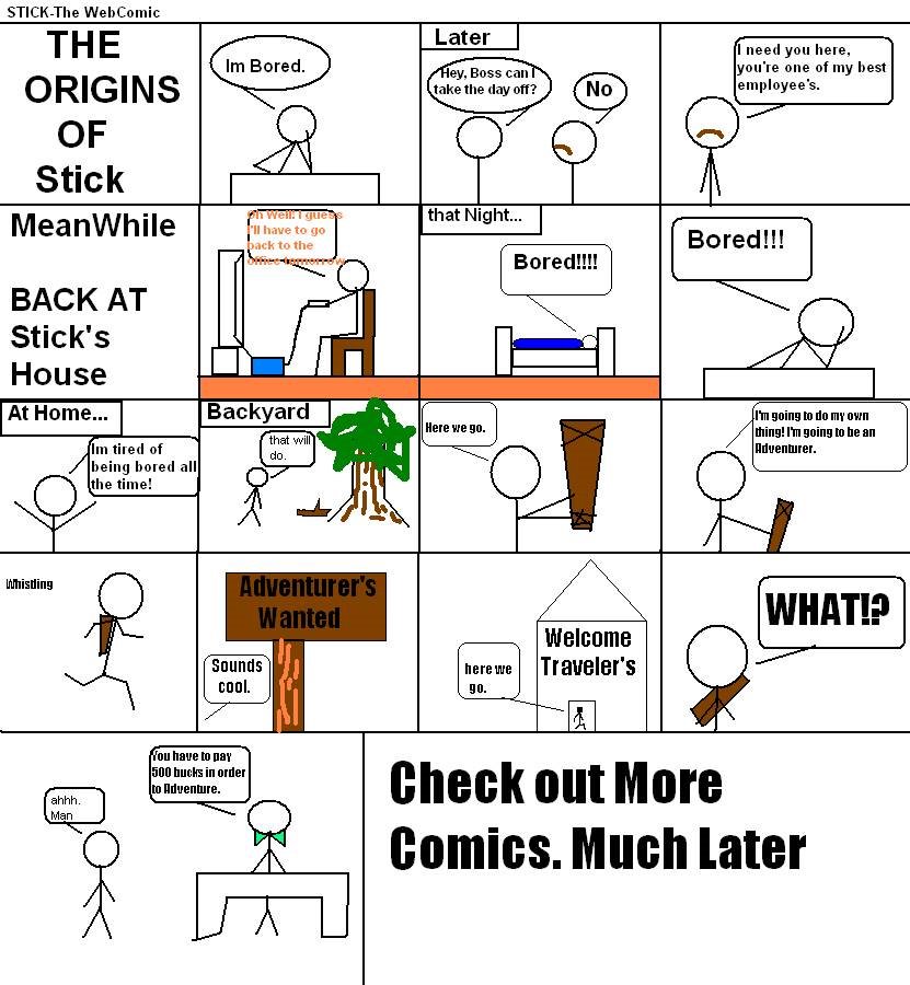 STICK comic ORIGiN