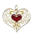 Rubi Gold Heart Charm