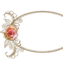 Rose Gold Oval Frame