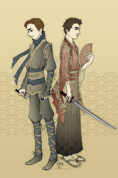 Ninja Kurt and Samurai Blaine