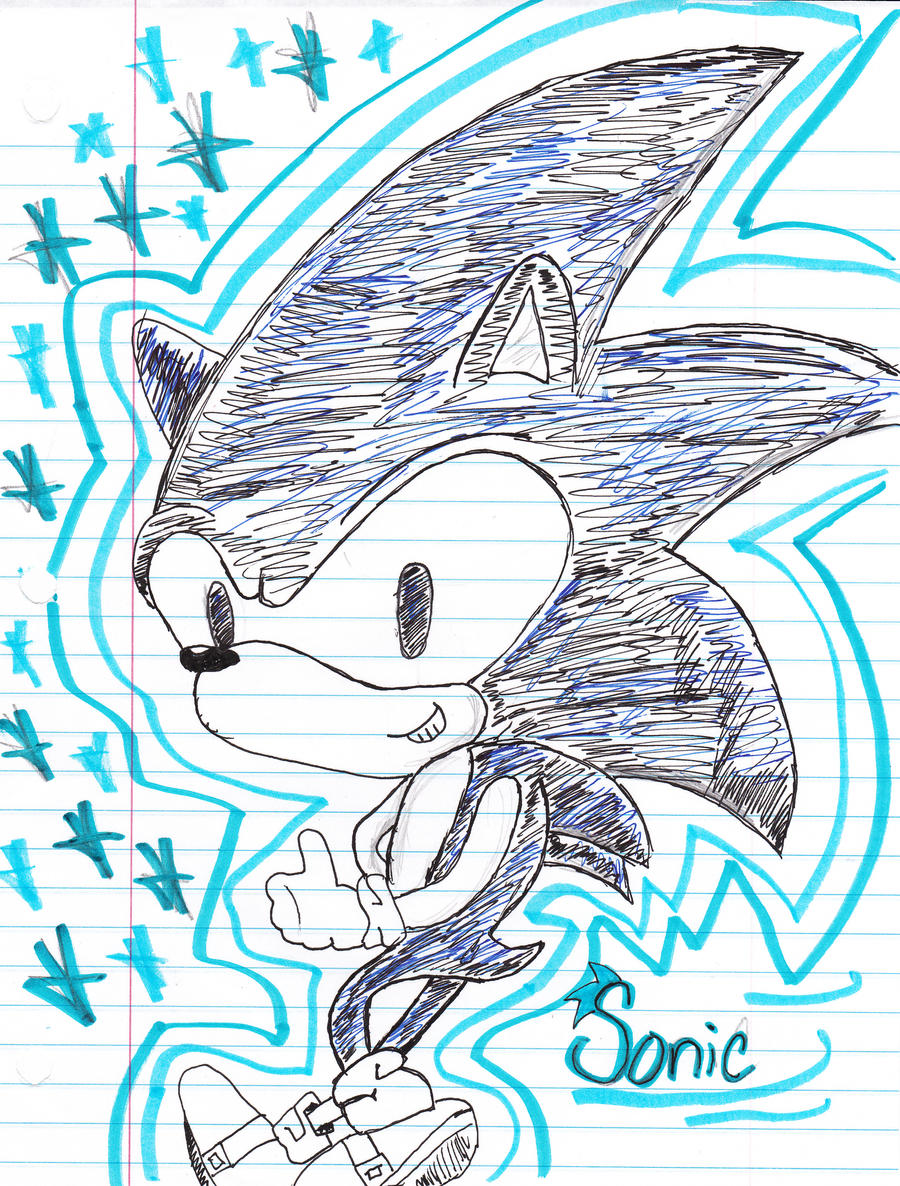 Sonic Speed Drawing by AdventureTimeFan13 on DeviantArt