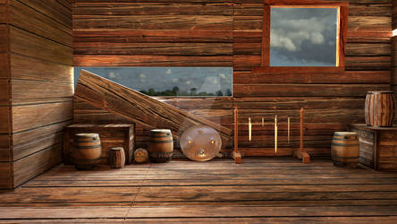 Old Wood House 3D