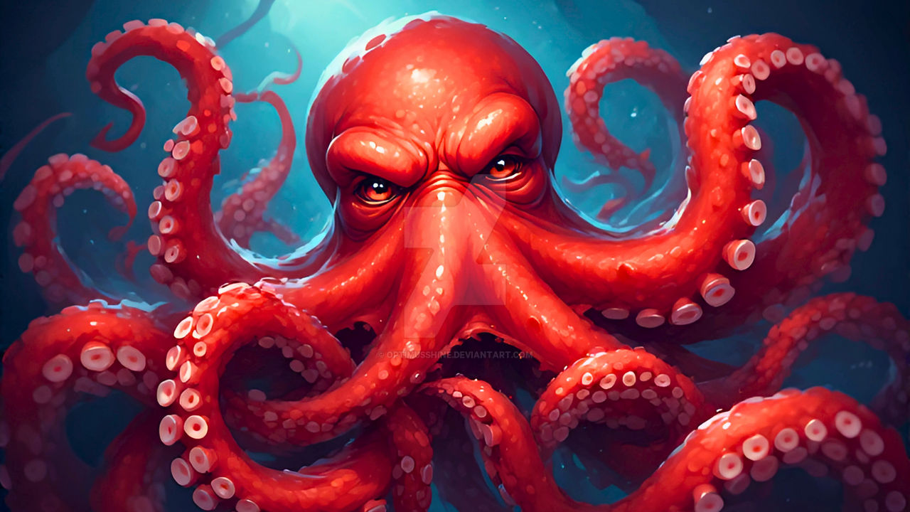 Angry Octopus by OptimusShine on DeviantArt