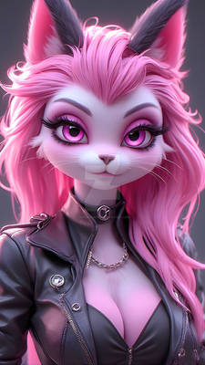 Biker Cat - Josie