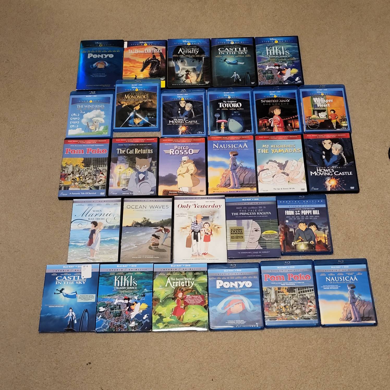 My Ghibli DVD and Blu-Ray Collection by Hoverdorky121 on DeviantArt