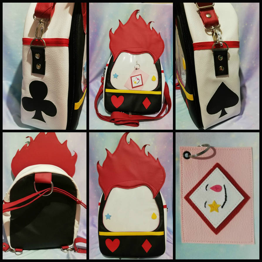 hisoka mini backpack Hunter X Hunter Chibi Faux Leather 11" / Bag Blueberry Cat Hunter x Hunter Hisoka S.H.Figuarts