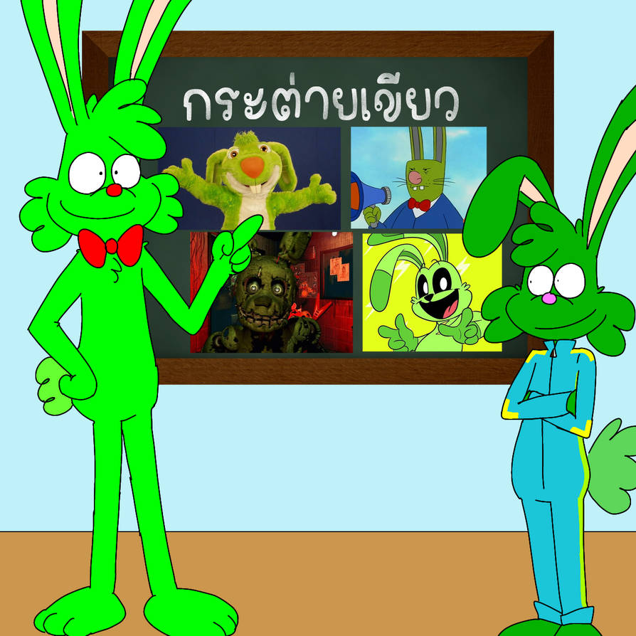 The green rabbit by Ronnachai1993 on DeviantArt