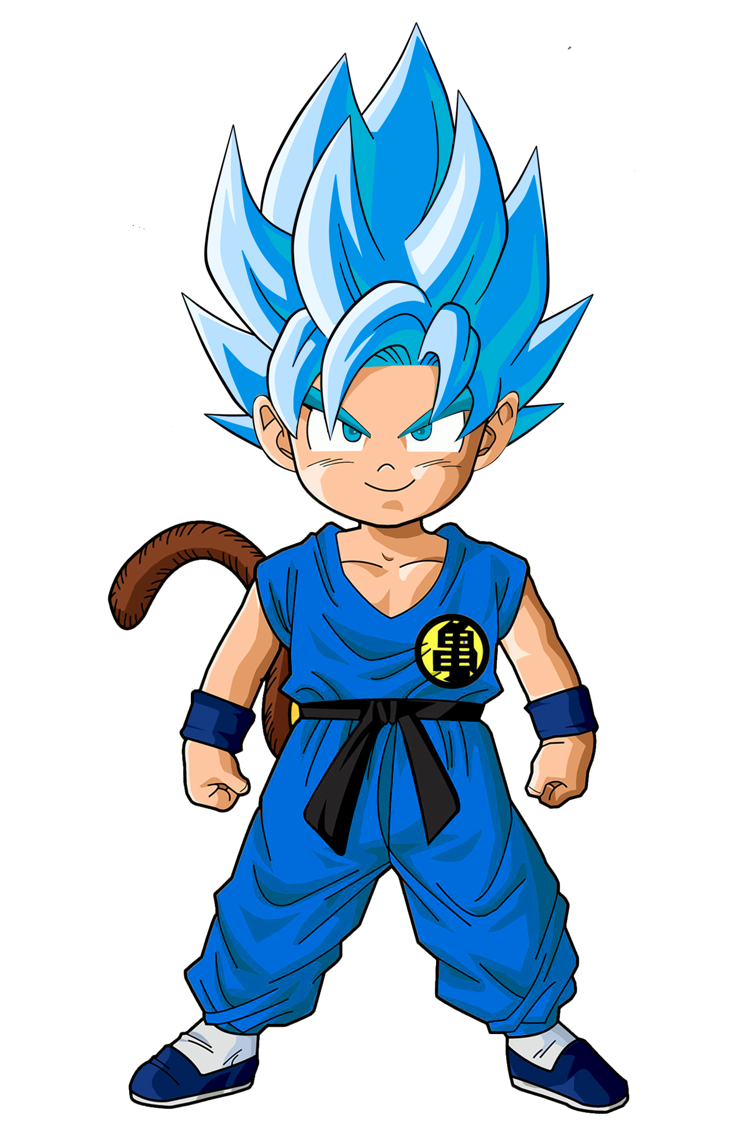 Kid Goku Super Saiyan Blue God Art Board Print for Sale by