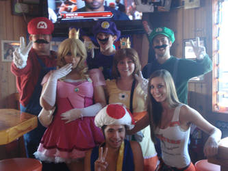 Marios Bros + Hooters: lulz