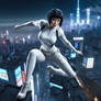 Major-from-ghost-in-the-shell-she-jumps-from-a-roo