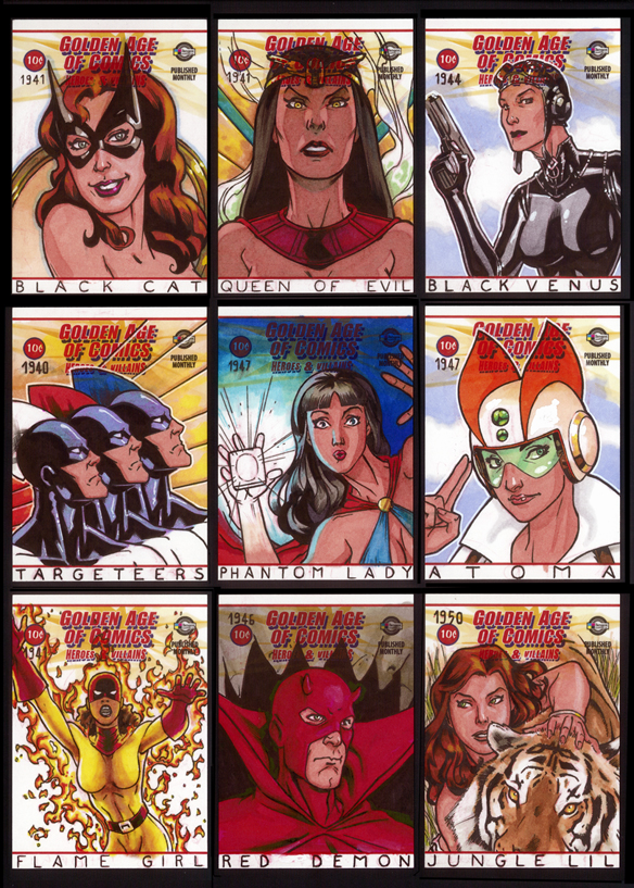 Golden Age Heroes Sketchcards