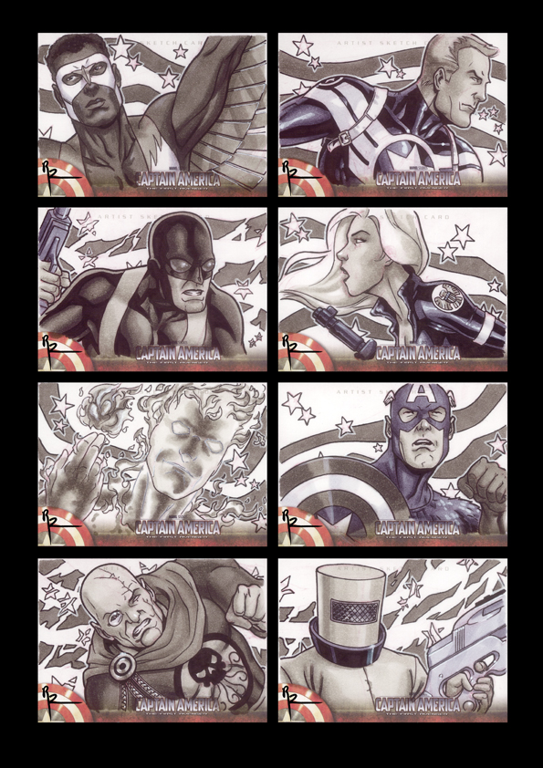 Captain America Sketchcards 2