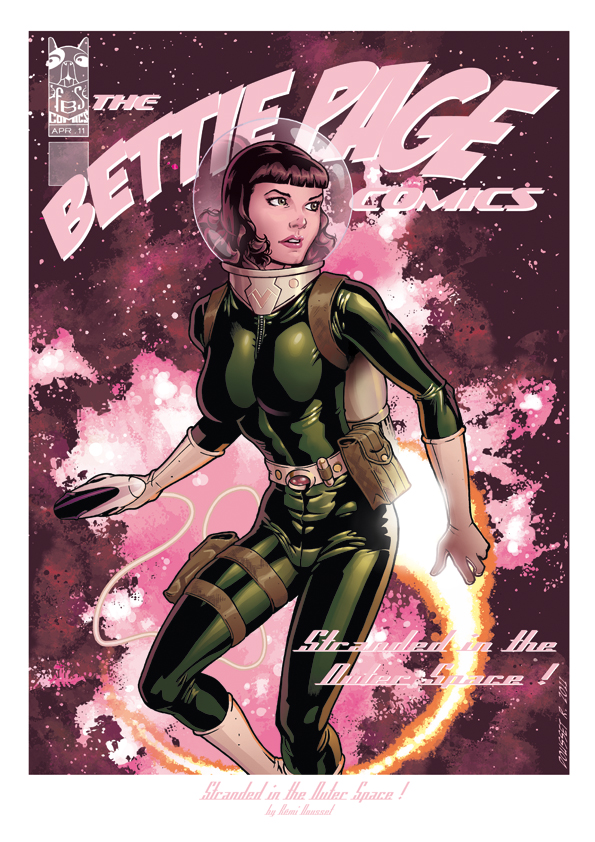 Bettie Page In Space, Print