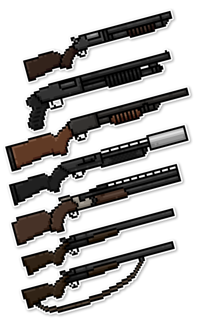 Hotline Miami Weapon Shipment #1 - Shotguns by Aronanners on