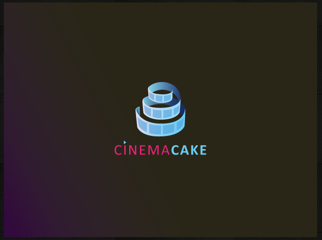 Cinema cake logo design by: Kokonut