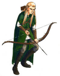 Legolas Nocks an Arrow