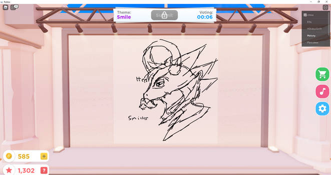 In roblox speed draw the theme was animals so i used it as excuse