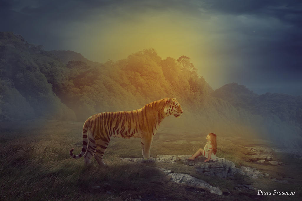 child by tiger